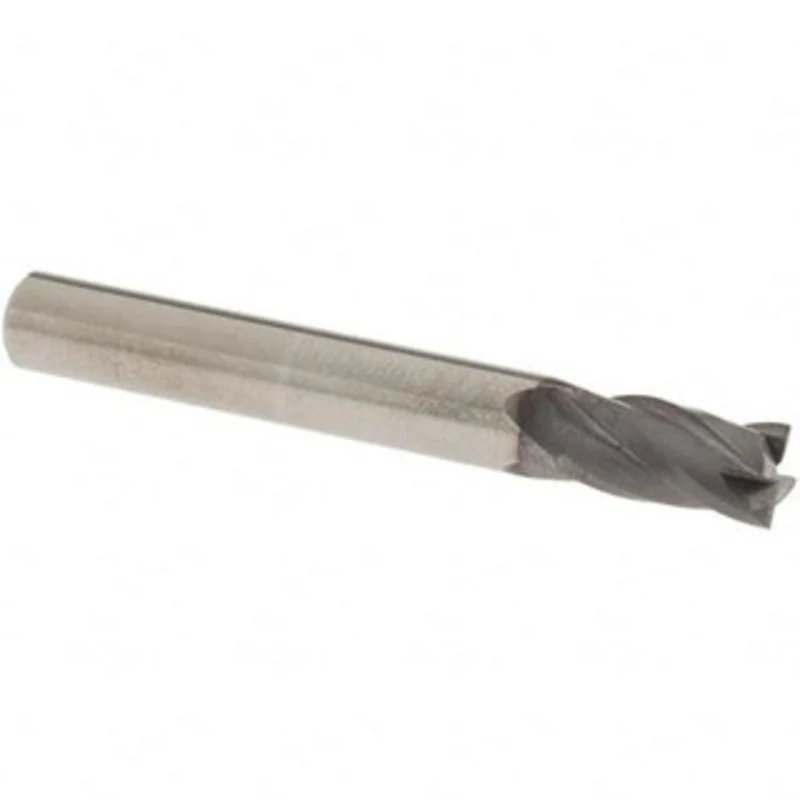 OSG 1/4, 1/2 LOC, 1/4 Shank Diam, 2 OAL, 4 Flute, Solid Carbide Square End Mill Single End, TiCN Finish, Spiral Flute...